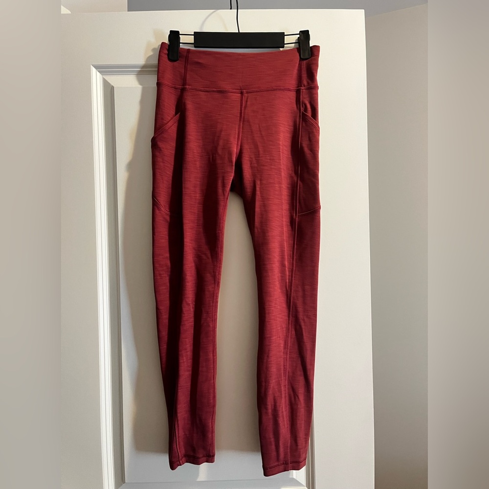 lululemon athletica Invigorate HR Tight 25” Mulled Wine - SIZE 6